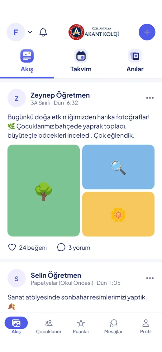 Orbit veli akışı: öğretmenin paylaştığı fotoğraflar